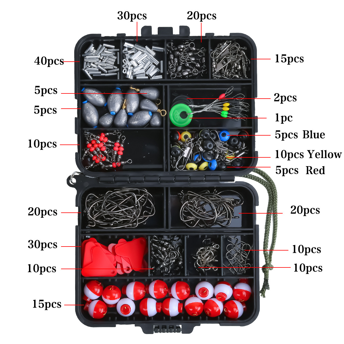 263Pcs Fishing Accessories Kit - Fishing Hook Box review and price