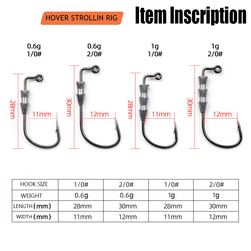 WODJYJ 10pieces 0.6g 1g fishin - Fishing Hook Assortment review and price